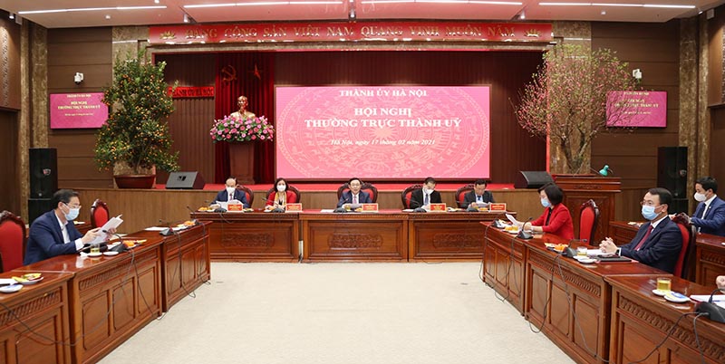 Hội nghị thường trực Thành ủy Hà Nội.