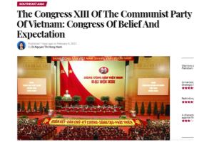 Đại hội XIII của Đảng Cộng sản Việt Nam: Đại hội của niềm tin và kỳ vọng