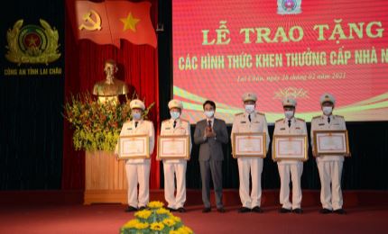 Trao tặng Huân chương Bảo vệ Tổ quốc cho một số tập thể, cá nhân công an tỉnh Lai Châu