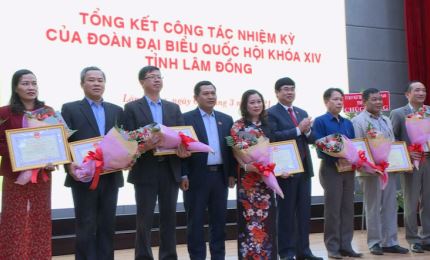 Lâm Đồng: Đoàn đại biểu Quốc hội khóa XIV tổng kết nhiệm kỳ
