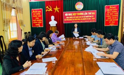 TT Sơn Dương: Hiệp thương lần thứ 2 những người ứng cử đại biểu HĐND thị trấn khóa XXI