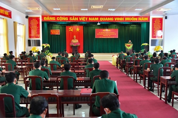 Bộ Chỉ huy Quân sự tỉnh Kiên Giang tổ chức hội nghị lấy ý kiến cử tri nơi công tác đối với người ứng cử đại biểu HĐND tỉnh nhiệm kỳ 2021-2026 (Ảnh: P. Vũ)