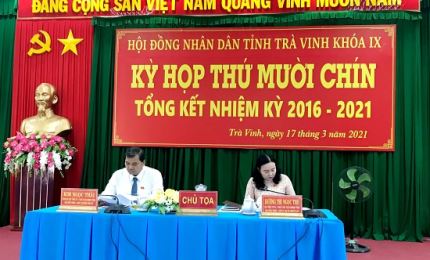 HĐND tỉnh Trà Vinh khoá IX tổng kết nhiệm kỳ 2016 - 2021