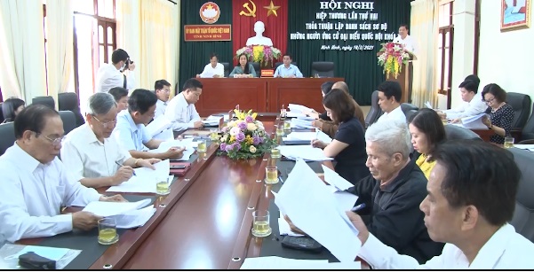 Ninh Bình tổ chức hội nghị hiệp thương lần thứ hai để thỏa thuận lập danh sách sơ bộ những người ứng cử ĐBQH khóa XV, nhiệm kỳ 2021- 2026 (Ảnh: PV)
