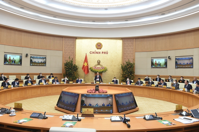 Thủ tướng Nguyễn Xuân Phúc chủ trì phiên phiên họp thường kỳ Chính phủ tháng 2/2021