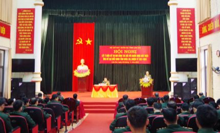 Bộ Chỉ huy Quân sự tỉnh Lào Cai giới thiệu người ứng cử đại biểu HĐND tỉnh