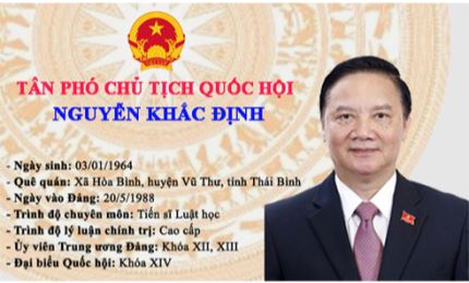 Infographic: Tiểu sử tân Phó Chủ tịch Quốc hội Nguyễn Khắc Định