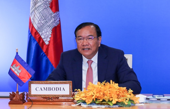 Phó Thủ tướng, Bộ trưởng Bộ Ngoại giao và Hợp tác Quốc tế Campuchia Pờ-rạ Sộ-khon