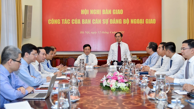 Bộ trưởng Bộ Ngoại giao Bùi Thanh Sơn phát biểu tại Hội nghị.