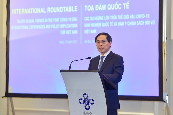 Bộ trưởng Ngoại giao Bùi Thanh Sơn phát biểu khai mạc tọa đàm