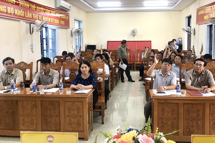Ủy ban MTTQ tỉnh quảng Ninh đã tổ chức thành công Hội nghị hiệp thương lần thứ 3. Ảnh: Thanh Hải