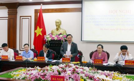 Phó Chủ tịch Quốc hội Nguyễn Khắc Định kiểm tra công tác chuẩn bị bầu cử tại Hà Nam