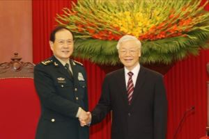 Tổng Bí thư Nguyễn Phú Trọng tiếp Bộ trưởng Bộ Quốc phòng Trung Quốc
