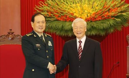 Tổng Bí thư Nguyễn Phú Trọng tiếp Bộ trưởng Bộ Quốc phòng Trung Quốc