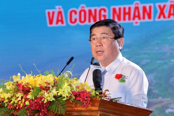 Đồng chí Nguyễn Thành Phong phát biểu tại buổi Lễ
