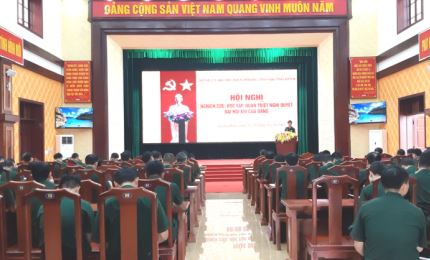 Bộ đội Biên phòng tỉnh Quảng Bình học tập, quán triệt nghị quyết Đại hội XIII của Đảng