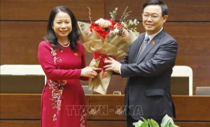 Quốc hội thông qua Nghị quyết bầu Phó Chủ tịch nước Võ Thị Ánh Xuân