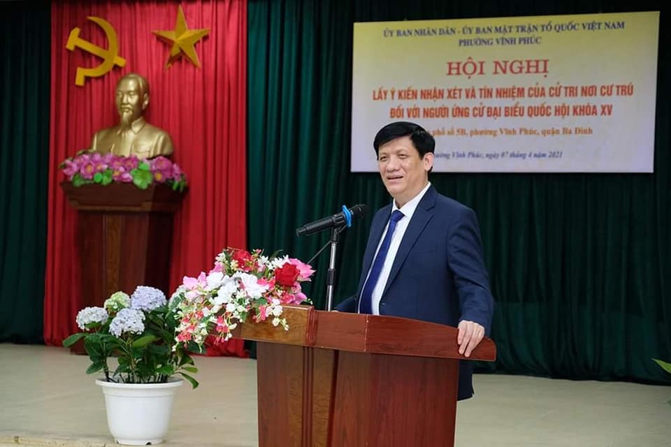 GS.TS Nguyễn Thanh Long- Bộ trưởng Bộ Y tế phát biểu tại hội nghị. (Ảnh: Trần Minh)