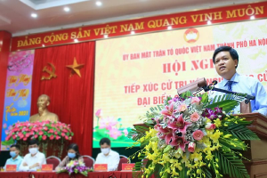 Các ứng cử viên đại biểu Quốc hội tiếp xúc cử tri tại huyện Mỹ Đức và Ứng Hòa