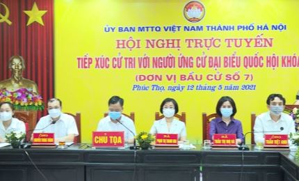 Hà Nội: Người ứng cử ĐBQH, HĐND các cấp vận động bầu cử tại các quận, huyện