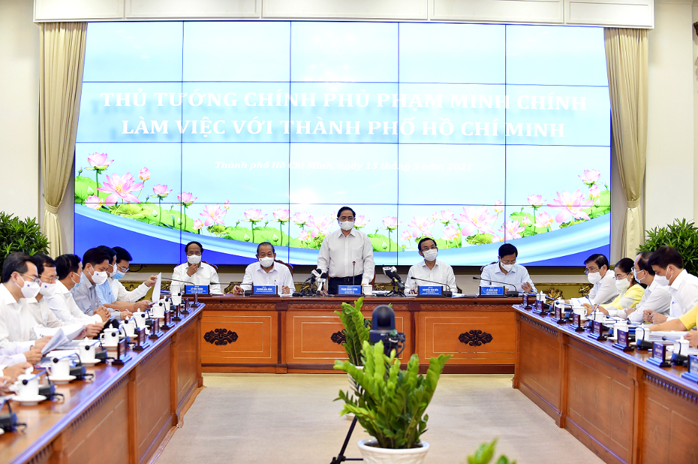 Thủ tướng Chính phủ Phạm Minh Chính làm việc với Thành phố Hồ Chí Minh