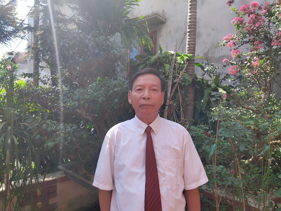 Ông Bùi Đình Quyển ở thôn Duyên Trang, xã Hồng Thái