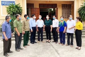 Các ứng cử viện ĐBQH khóa XV, tiếp xúc cử tri, vận động bầu cử tại huyện Sơn Dương
