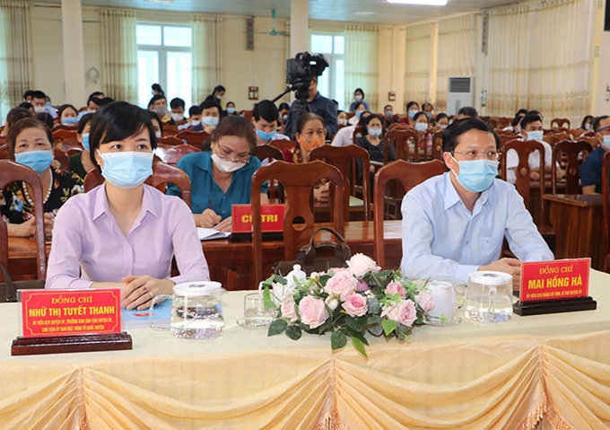 Buổi tiếp xúc cử tri, vận động bầu cử tại xã Minh Dân và thị trấn Tân Yên, huyện Hàm Yên