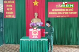 Đắk Nông: Đồn biên phòng Cửa khẩu Thuận An hoàn thành bầu cử sớm