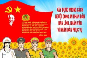 “Công an nhân dân vì nước quên thân, vì nhân dân phục vụ”