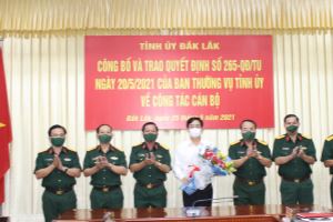 Đồng chí Nguyễn Đình Trung giữ chức Bí thư Đảng ủy Quân sự tỉnh Đắk Lắk