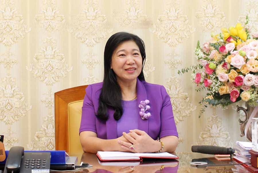Chủ tịch Ủy ban MTTQ Việt Nam TP Hà Nội Nguyễn Lan Hương.