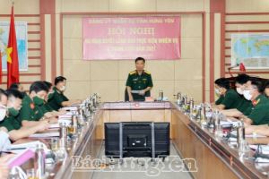 Đảng ủy Quân sự tỉnh Hưng Yên ra nghị quyết lãnh đạo thực hiện nhiệm vụ 6 tháng cuối năm 2021